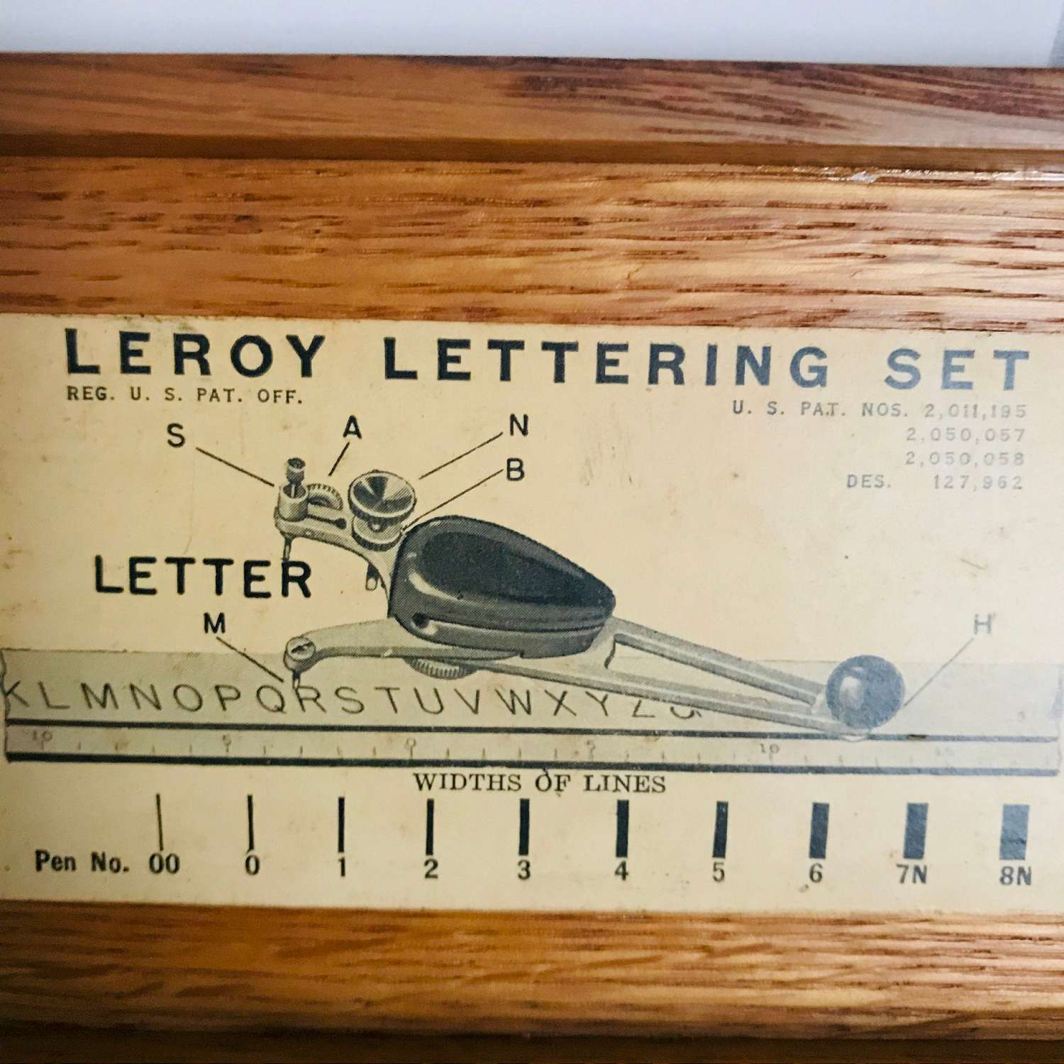 This vintage Leroy lettering set, leroy lettering set