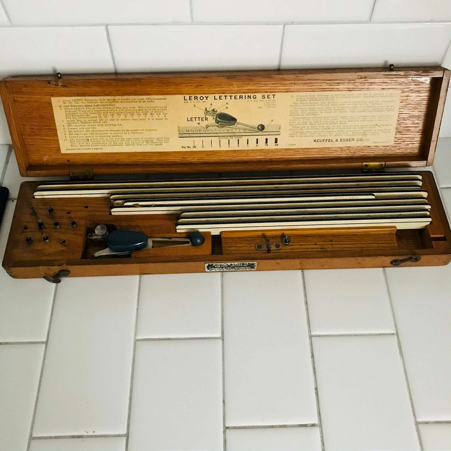 Vintage Drafting Lettering Set, K&E Leroy Complete Set, Includes Ink and  Pens, Full Set and Case Restored Condition, FREE SHIPPING 