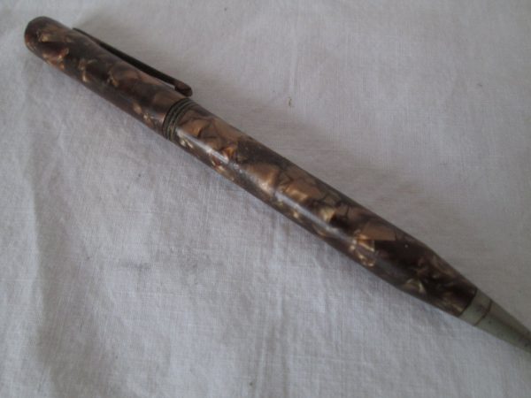 Vintage Mechinacal Pencil Marble Brown Finish Unknown brand