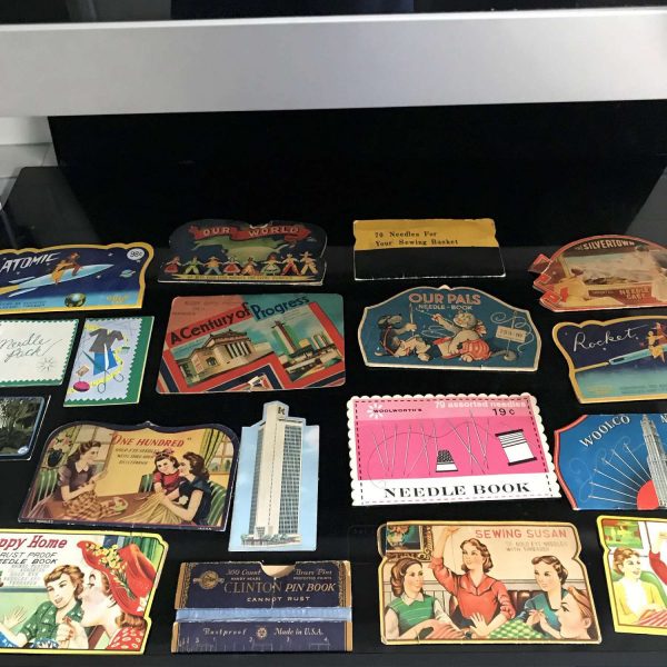 Vintage Sewing Needles Advertising display Lot 1  Sewing Machines  collectible farmhouse 20 pieces