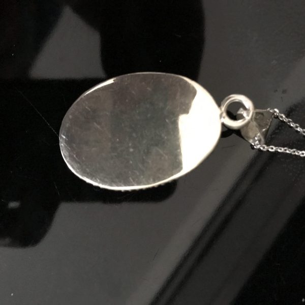 Vintage Sterling Silver and stone necklace Taxco Mexico .925 with sterling chain weight 27 grams