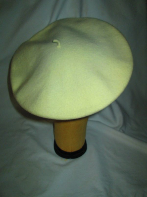 Vintage Tam Style Wool Hat Kangol Made in England Sequins blak trim 100% wool Women's Hat