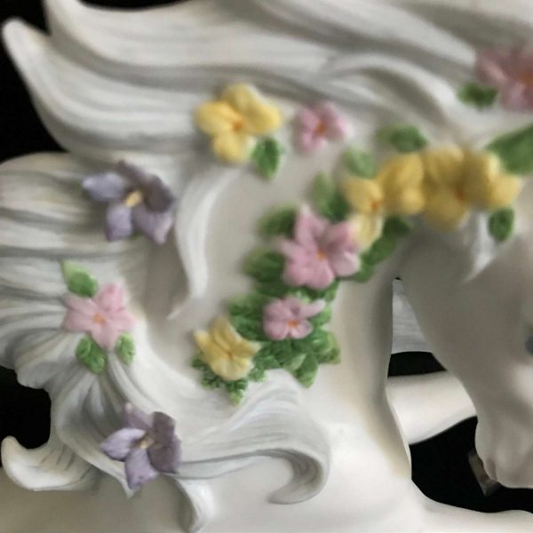 Vintage Unicorn Princeton Gallery Love's Rainbow Fine Porcelain 1996 Collectible Whimsical Gift Display horse