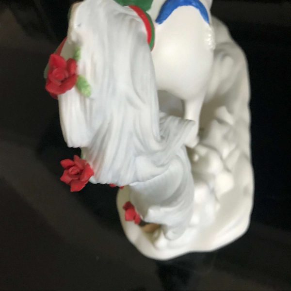 Vintage Unicorn Princeton Gallery Yuletide Enchantment Limited Edition Fine Porcelain 12/27/97 Collectible Whimsical Gift Display horse