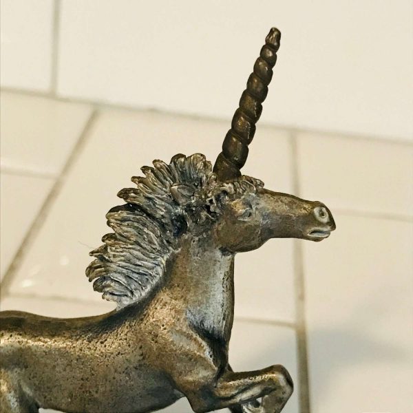 Vintage Unicorn with Swarovski Crystal Great detail twisted horn ornate tail beautiful crystal 3 3/4" tall Great Britain