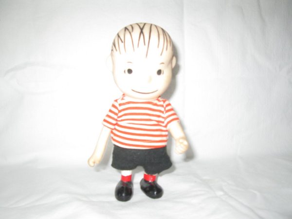 Vintage~1966 Peanuts LINUS 7" Doll Figure Boucher Pocket Doll Charlie Brown Linus Doll Character
