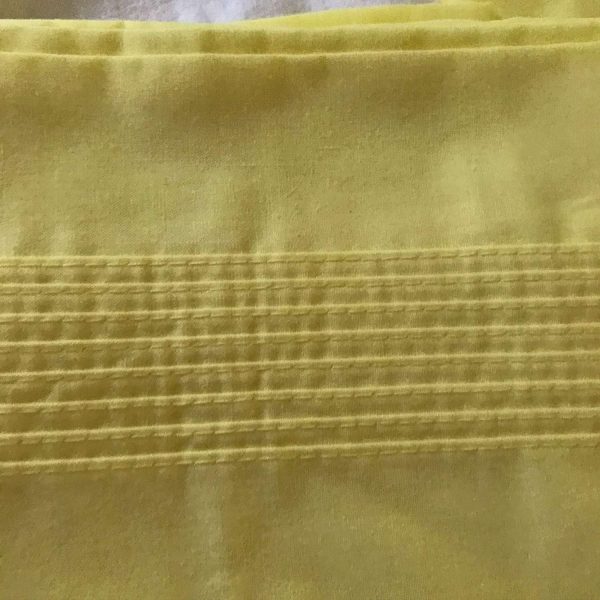 Yellow Pillowcase pair No Iron Percale King Size Pair Unused very soft bed and breakfast shabby chic guest room cottage cabin
