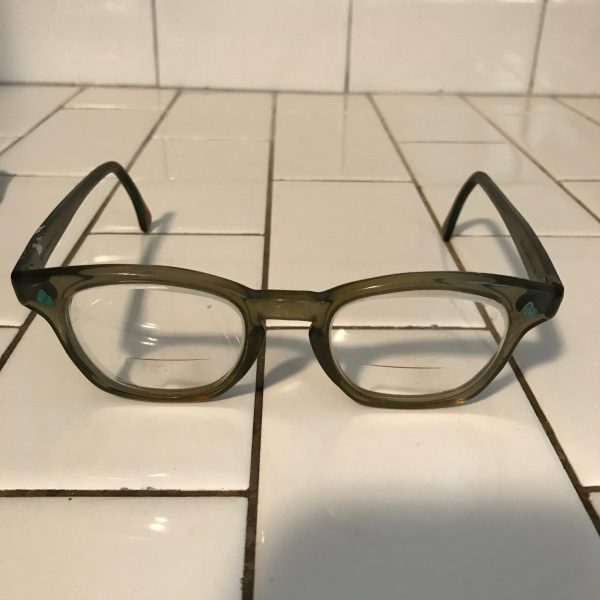 Vintage eyeglasses right out of the 1950's movie theater prop collectible display office diner mid century atomic hipster mod