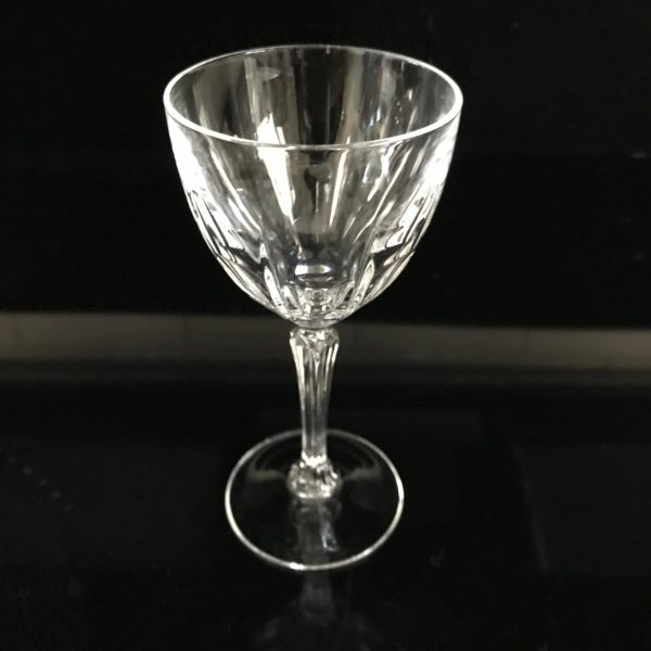 Vintage set of 4 crystal wine glasses stemware barware collectible crystal drinkware display