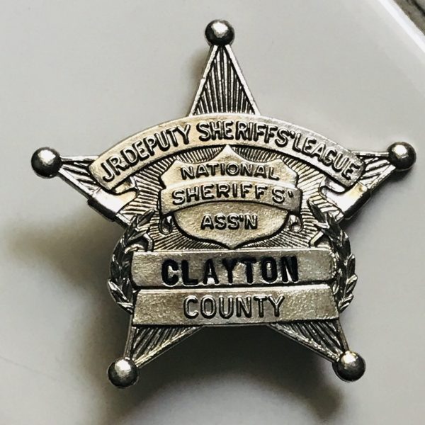 Obsolete Vintage Badge Jr. Deputy Sheriffs' League National Sheriffs' ASSN Clayton County