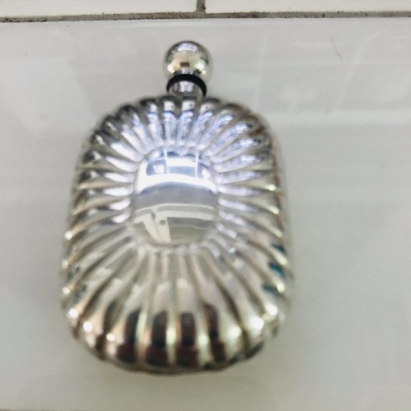 Vintage Perfume Bottle Sterling Silver with screw lid dabber collectible display vanity bedroom