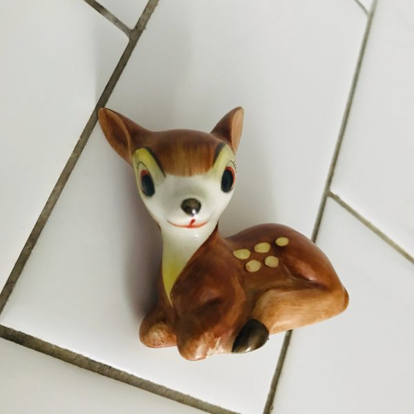 1950's Bambi fawn deer doe Goebel Figurine Marked Disney Full Bee in V fine bone china hand painted West Germany Collectible display