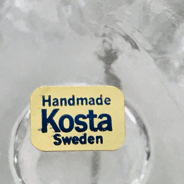 KOSTA BODA Snowball Votive Candlestick holder 1970's Danish Modern AAnn Warff