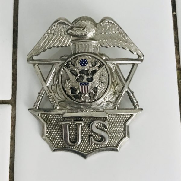 Vintage Badge US Captains Police Badge Authentic Washington Capitol police collectible display memorabilia Politics Political