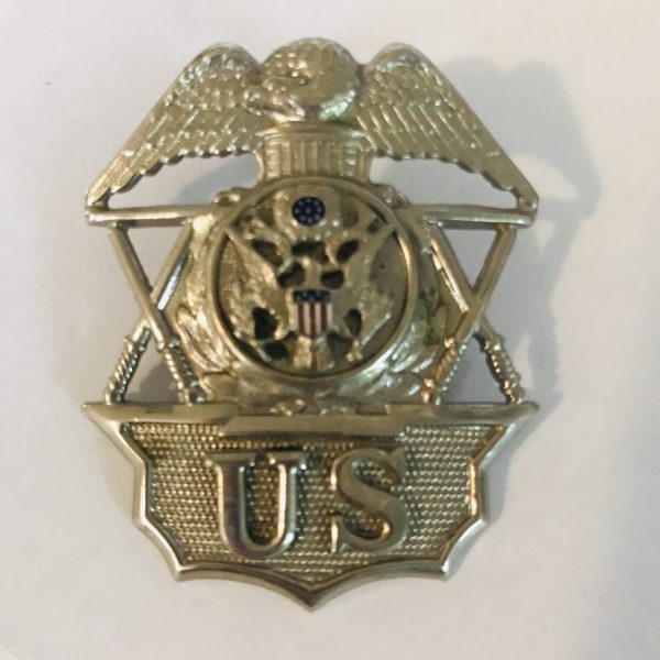 Vintage Badge US Captains Police Badge Authentic Washington Capitol police collectible display memorabilia Politics Political