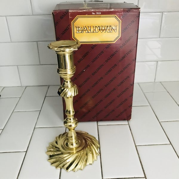 Vintage Baldwin Brass candlestick holder Comet American Museum CollectionDecor Formal Candle holder fine dining elegant tableware