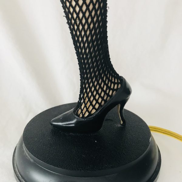 Vintage A Christmas Story Leg lamp high heel with fishnets fringed shade home decor collectible display accent table lamp Hoid Noveltyays