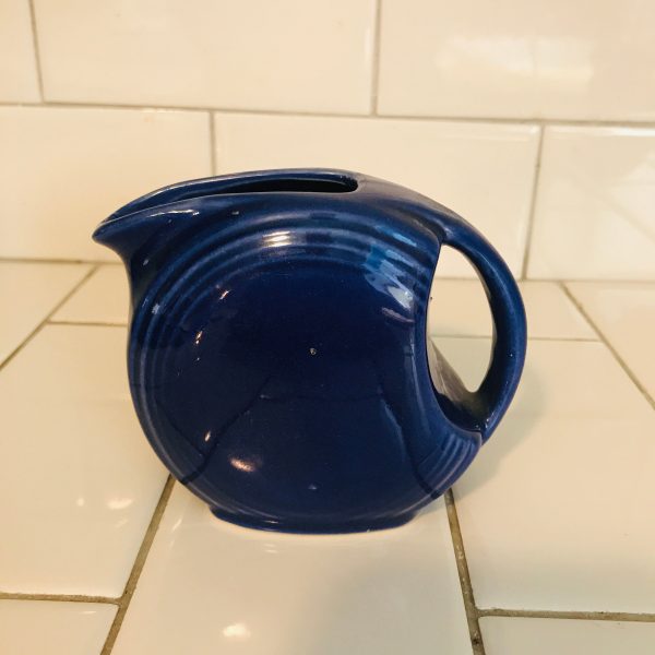 Vintage Disc pitcher Miniature Dark blue unsigned royal blue Disc pitcher Mint condition USA