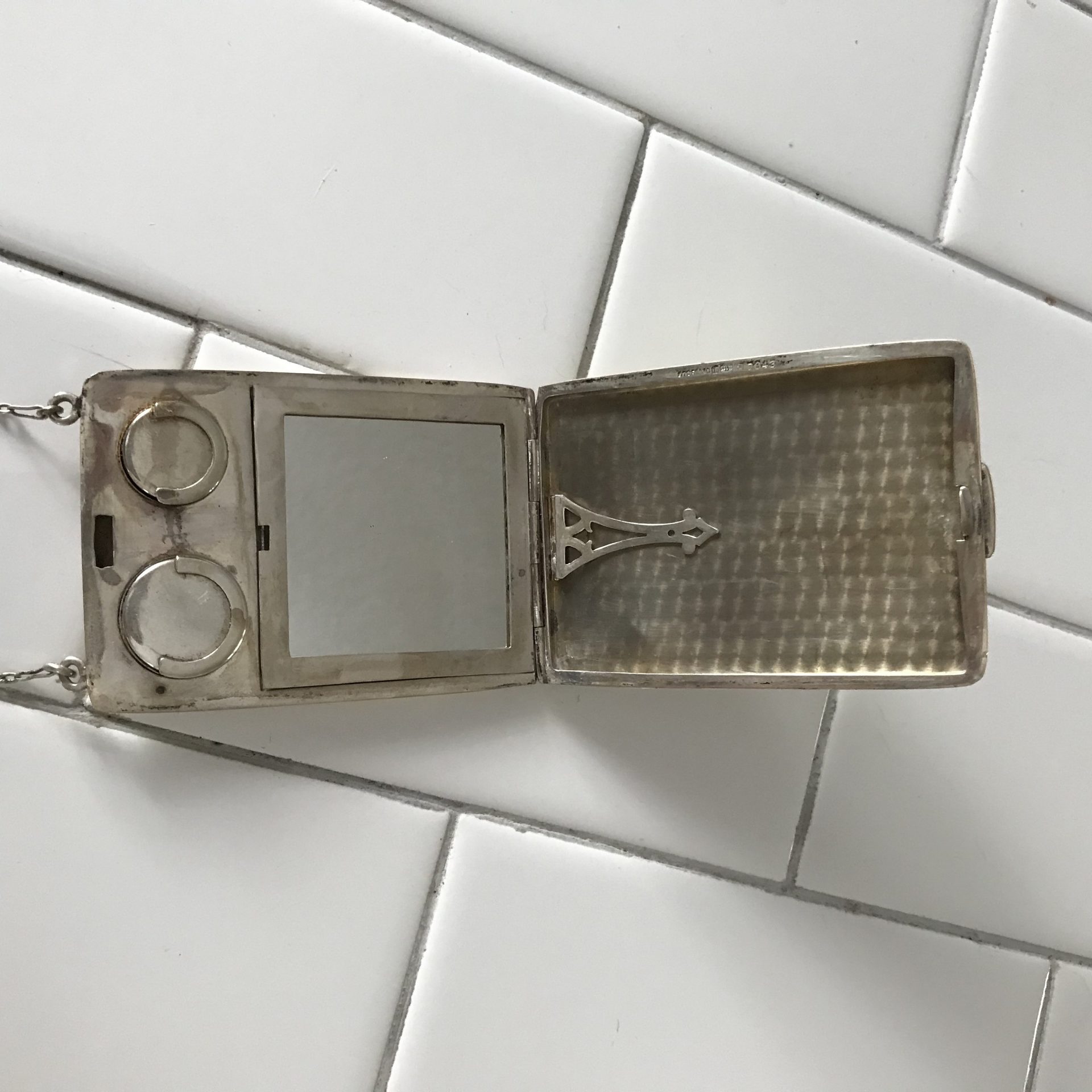 Blancho Bedding Vintage Travel Pocket Mirror Compact Handbag Mirror Mini Purse  Makeup Mirror #10