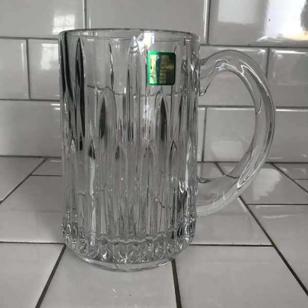 Beautiful Waterford Crystal Beer Mug original label collectible fine elegant drinkware Germany Marquis discontinued