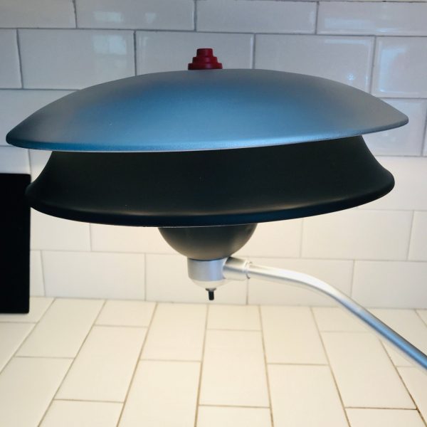 Mid Century Modern Lamp Flying Saucer style UFO upcycled working condition atomic retro vintage collectible display rare estate find