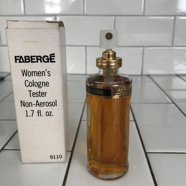 Vintage Tigress Cologne Women's Fabregé New Old Stock unused in box tester 1970's