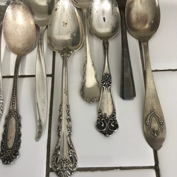 Vintage sterling silver collectible spoons 224 grams elegant dining display spoons
