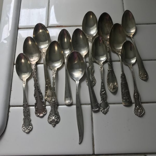 Vintage Sterling silver Spoons collectible 285 grams elegant dining display spoons