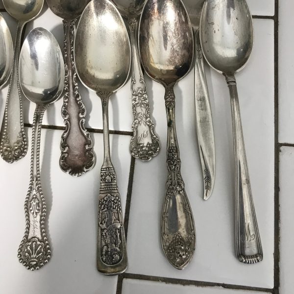 Vintage Sterling silver Spoons collectible 285 grams elegant dining display spoons