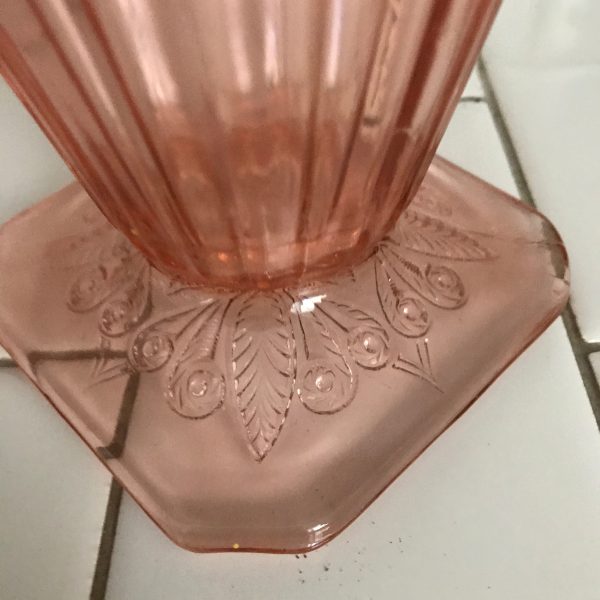 Beautiful Pitcher depression glass pink pitcher 1930-34 farmhouse collectible vintage home decor kitchen decor iced tea water