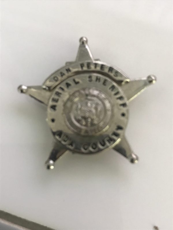 Obsolete Badge Aerial Sheriff ADA County Boise Idaho Dan Peters Hat Badge