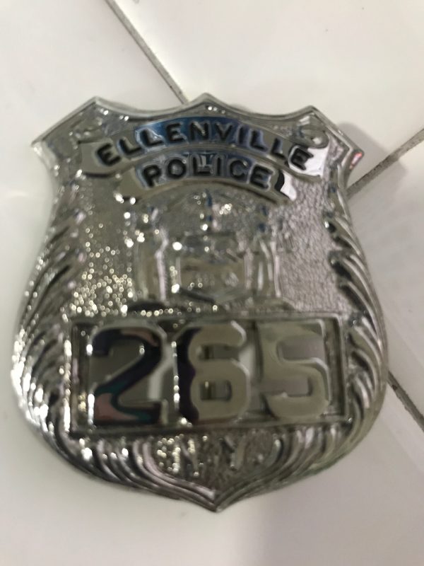 Obsolete Badge Ellenville Police #265 Shield badge New York Excellent condition collectible display