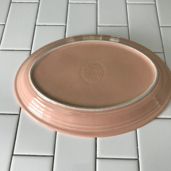 Vintage Fiestaware Platter Peach Homer Laughlin 90's collectible colorful display dinnerware retired