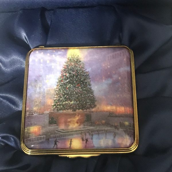 Vintage Halcyon Enameled Trinket box Christmas in New York Limited Edition #103 for Scully & Scully Exclusive 250 made collectible display