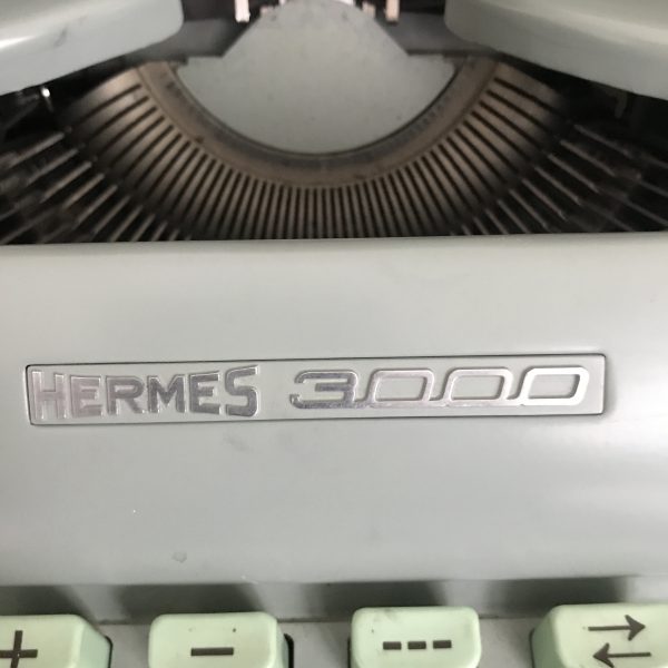 Vintage Hermes 3000 Portable typewriter exceptional condition in case working 1965 s/n 3308784 collectible display office writing Cursive