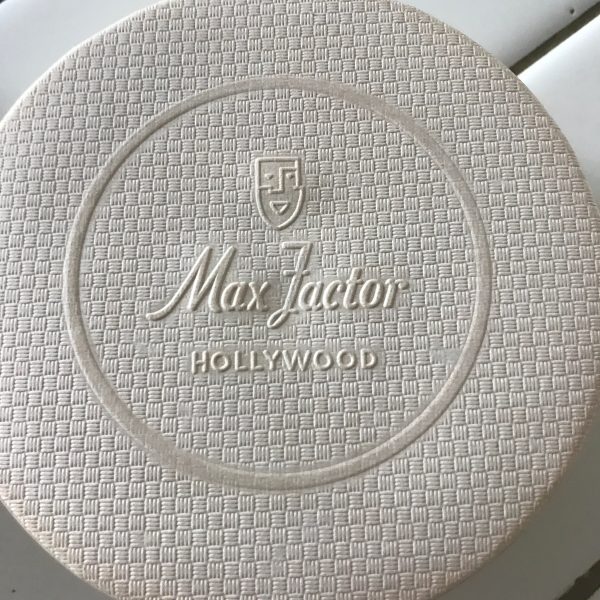 Vintage Max Factor Face Powder New Old Stock Unused with original seal Olive color 1970's collectible display cardboard boxed