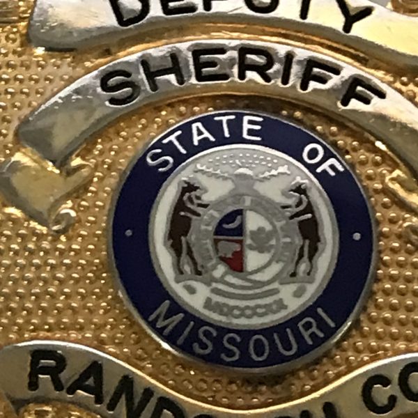 Vintage Obsolete Badge Deputy Sheriff Badge Randolph County Missouri 6 point star Blackington Collectible