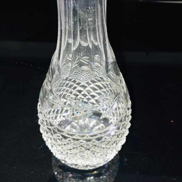Beautiful Vintage Waterford Crystal Cut decanter heavy weight beautiful pattern collectible display fine crystal collectible display barware