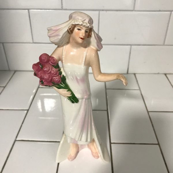 Goebel Woman figurine Her Treasured Day 1925 W. Germany fine bone china Wedding Bride collectible display home decor