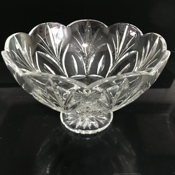 Vintage Large Waterford crystal bowl Beautiful pattern full lead crystal made in Germany collectible display