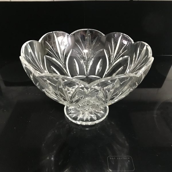 Vintage Large Waterford crystal bowl Beautiful pattern full lead crystal made in Germany collectible display