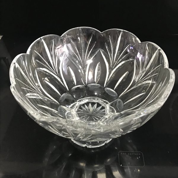 Vintage Medium Waterford crystal bowl Beautiful pattern full lead crystal made in Germany collectible display
