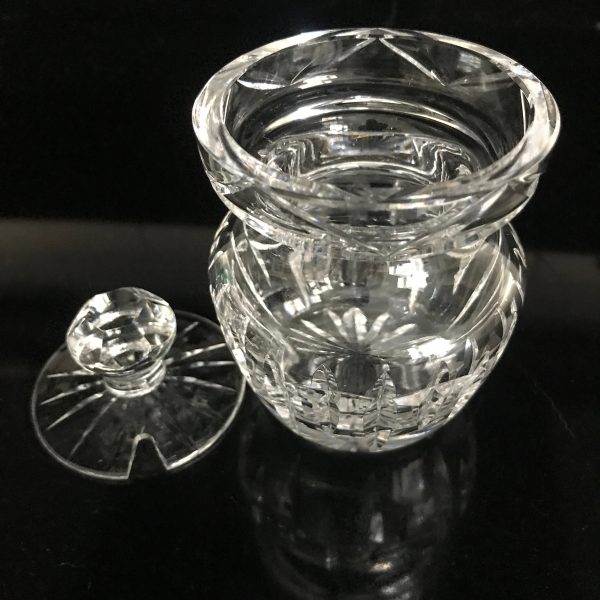 Vintage Waterford crystal serving pieces shaker and jelly jar collectible display fine crystal